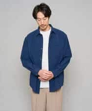 KHBFD17054 a.v.v MEN(アー・ヴェ・ヴェ) 【イージーケア/洗濯機で洗える/速乾/毛玉になりにくい/ストレッチ】リライトワイドシルエットシャツ ダークグレー