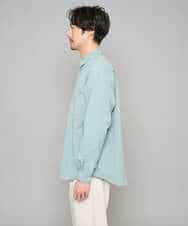 KHBFD17054 a.v.v MEN(アー・ヴェ・ヴェ) 【イージーケア/洗濯機で洗える/速乾/毛玉になりにくい/ストレッチ】リライトワイドシルエットシャツ ダークグレー