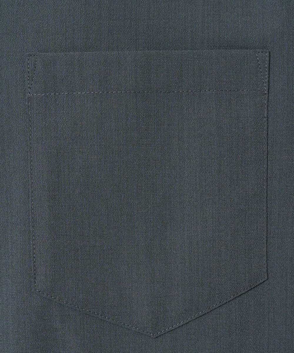 KHBFD17054 a.v.v MEN(アー・ヴェ・ヴェ) 【イージーケア/洗濯機で洗える/速乾/毛玉になりにくい/ストレッチ】リライトワイドシルエットシャツ ダークグレー