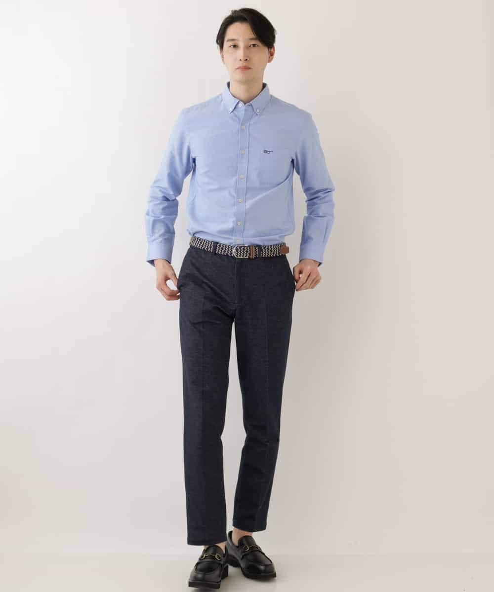 KHBFP01039 a.v.v MEN(アー・ヴェ・ヴェ) 【S-XXL/吸水速乾】イージーケアオックスボタンダウンシャツ ベージュ