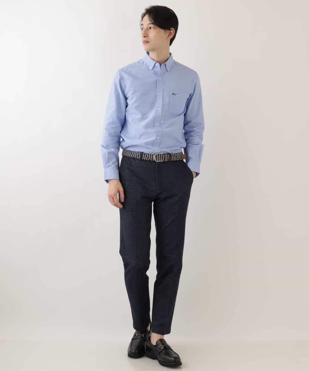 KHBFP01039 a.v.v MEN(アー・ヴェ・ヴェ) 【S-XXL/吸水速乾】イージーケアオックスボタンダウンシャツ ベージュ