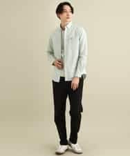 KHBFP01039 a.v.v MEN(アー・ヴェ・ヴェ) 【S-XXL/吸水速乾】イージーケアオックスボタンダウンシャツ ベージュ