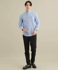 KHBFP01039 a.v.v MEN(アー・ヴェ・ヴェ) 【S-XXL/吸水速乾】イージーケアオックスボタンダウンシャツ ベージュ