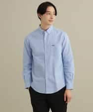 KHBFP01039 a.v.v MEN(アー・ヴェ・ヴェ) 【S-XXL/吸水速乾】イージーケアオックスボタンダウンシャツ ベージュ