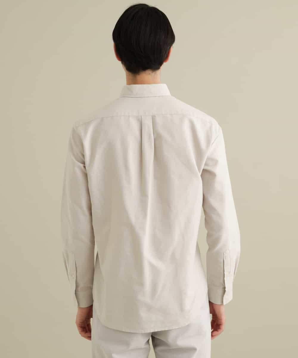 KHBFP01039 a.v.v MEN(アー・ヴェ・ヴェ) 【S-XXL/吸水速乾】イージーケアオックスボタンダウンシャツ ベージュ