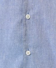 KHBGA30049 a.v.v MEN(アー・ヴェ・ヴェ) 【接触冷感/イージーケア】リネン混7分袖シャツ【洗える/ストレッチ/速乾】 ラベンダー