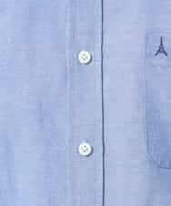 KHBGA43049 a.v.v MEN(アー・ヴェ・ヴェ) 【イージーケア/速乾/毛玉になりにくい】オックス　ワンポイント刺繍ボタンダウンシャツ ラベンダー