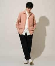 KHBGD30054 a.v.v MEN(アー・ヴェ・ヴェ) 【イージーケア/洗濯機で洗える/速乾/接触冷感/ストレッチ】ポリエステルアサシチブソデシャツ ラベンダー