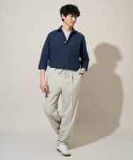 KHBGD30054 a.v.v MEN(アー・ヴェ・ヴェ) 【イージーケア/洗濯機で洗える/速乾/接触冷感/ストレッチ】ポリエステルアサシチブソデシャツ ラベンダー