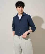 KHBGD30054 a.v.v MEN(アー・ヴェ・ヴェ) 【イージーケア/洗濯機で洗える/速乾/接触冷感/ストレッチ】ポリエステルアサシチブソデシャツ ラベンダー