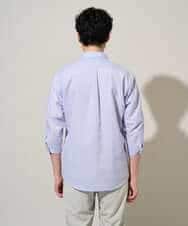 KHBGD30054 a.v.v MEN(アー・ヴェ・ヴェ) 【イージーケア/洗濯機で洗える/速乾/接触冷感/ストレッチ】ポリエステルアサシチブソデシャツ ラベンダー