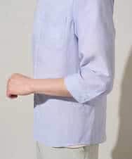 KHBGD30054 a.v.v MEN(アー・ヴェ・ヴェ) 【イージーケア/洗濯機で洗える/速乾/接触冷感/ストレッチ】ポリエステルアサシチブソデシャツ ラベンダー