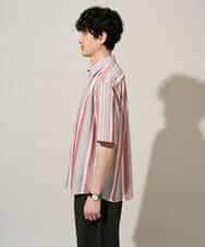 KHBGD35069 a.v.v MEN(アー・ヴェ・ヴェ) 【洗濯機で洗える】マルチストライプワイドシルエットシャツ ブルー