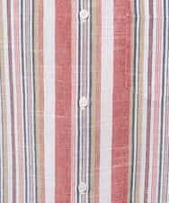 KHBGD35069 a.v.v MEN(アー・ヴェ・ヴェ) 【洗濯機で洗える】マルチストライプワイドシルエットシャツ ブルー