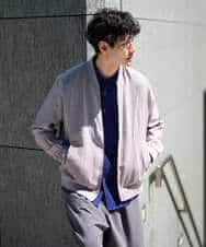 KHBGD37064 a.v.v MEN(アー・ヴェ・ヴェ) 【イージーケア/洗濯機で洗える/毛玉になりにくい/ストレッチ】メッシュシアサッカーシチブソデシャツ ブルー