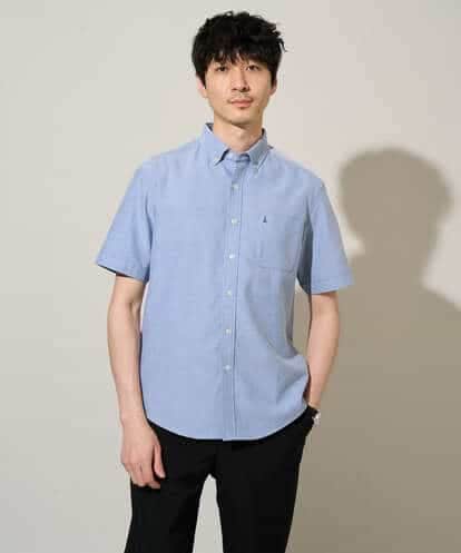 KHBGD43049 a.v.v MEN 【イージーケア/洗濯機で洗える/速乾/接触冷感/毛玉になりにくい】オックスハンソデシャツ