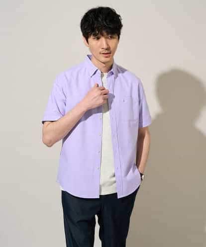 KHBGD43049 a.v.v MEN 【イージーケア/洗濯機で洗える/速乾/接触冷感/毛玉になりにくい】オックスハンソデシャツ