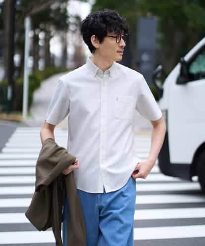 KHBGD43049 a.v.v MEN 【イージーケア/洗濯機で洗える/速乾/接触冷感/毛玉になりにくい】オックスハンソデシャツ