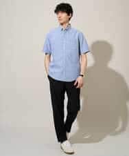 KHBGD43049 a.v.v MEN(アー・ヴェ・ヴェ) 【イージーケア/洗濯機で洗える/速乾/接触冷感/毛玉になりにくい】オックスハンソデシャツ ホワイト