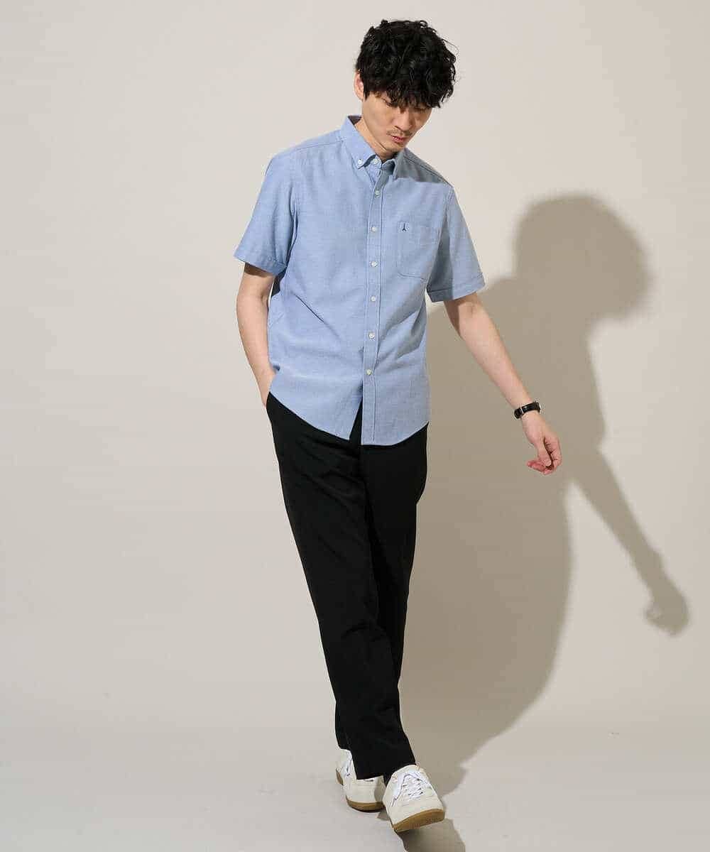 KHBGD43049 a.v.v MEN(アー・ヴェ・ヴェ) 【イージーケア/洗濯機で洗える/速乾/接触冷感/毛玉になりにくい】オックスハンソデシャツ ホワイト