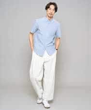 KHBGD43049 a.v.v MEN(アー・ヴェ・ヴェ) 【イージーケア/洗濯機で洗える/速乾/接触冷感/毛玉になりにくい】オックスハンソデシャツ ホワイト