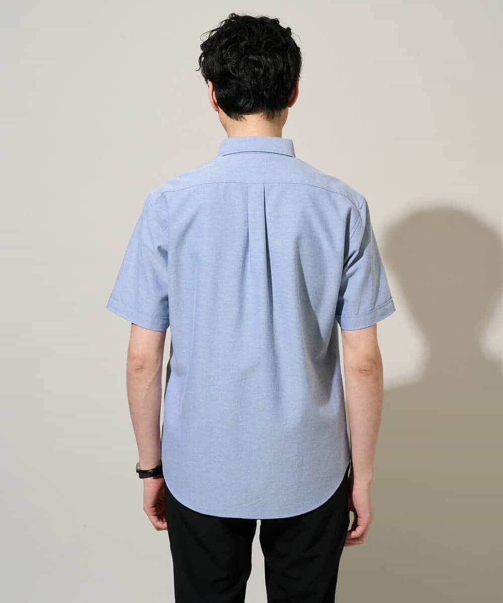 KHBGD43049 a.v.v MEN(アー・ヴェ・ヴェ) 【イージーケア/洗濯機で洗える/速乾/接触冷感/毛玉になりにくい】オックスハンソデシャツ ホワイト