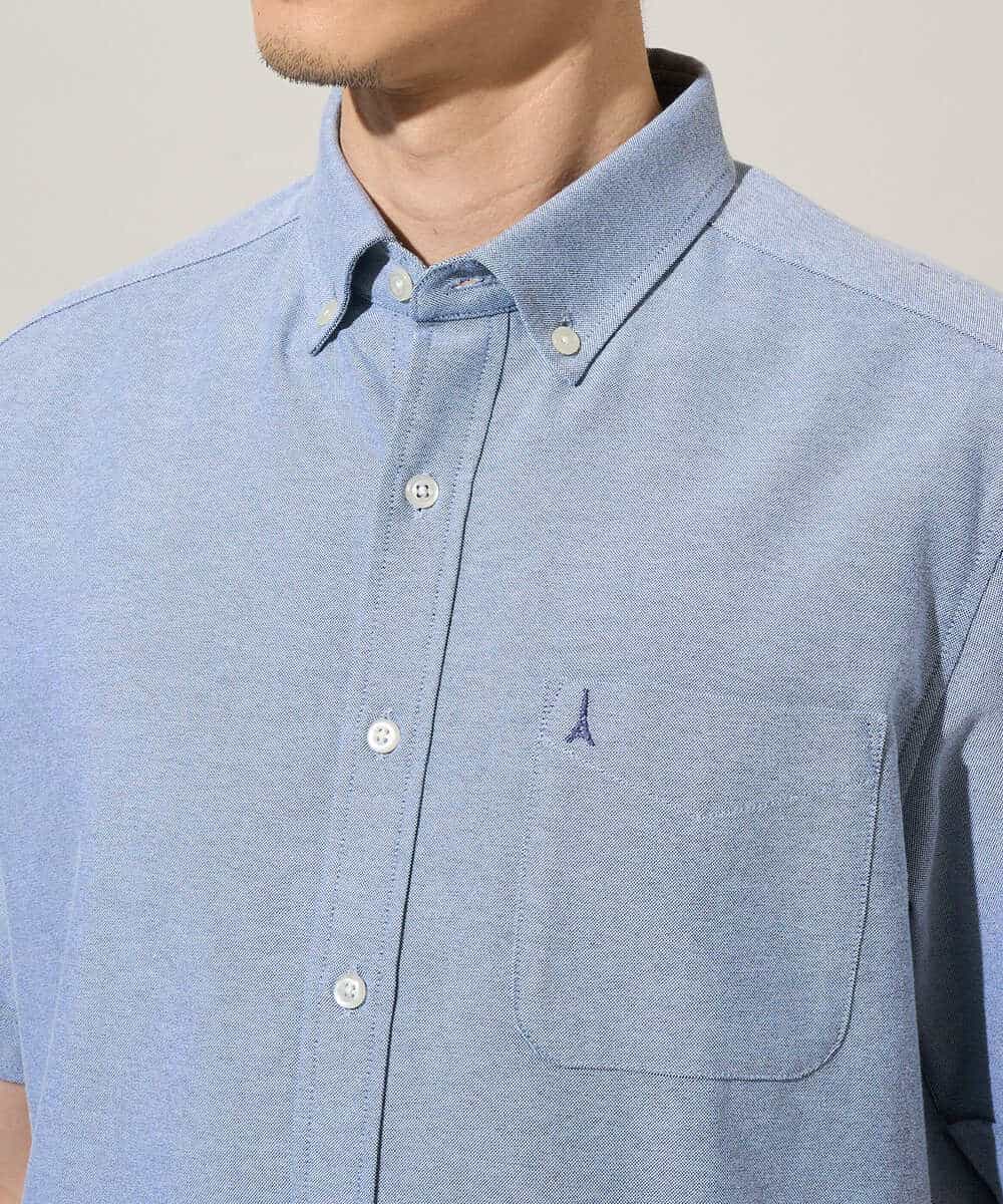 KHBGD43049 a.v.v MEN(アー・ヴェ・ヴェ) 【イージーケア/洗濯機で洗える/速乾/接触冷感/毛玉になりにくい】オックスハンソデシャツ ホワイト