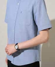 KHBGD43049 a.v.v MEN(アー・ヴェ・ヴェ) 【イージーケア/洗濯機で洗える/速乾/接触冷感/毛玉になりにくい】オックスハンソデシャツ ホワイト