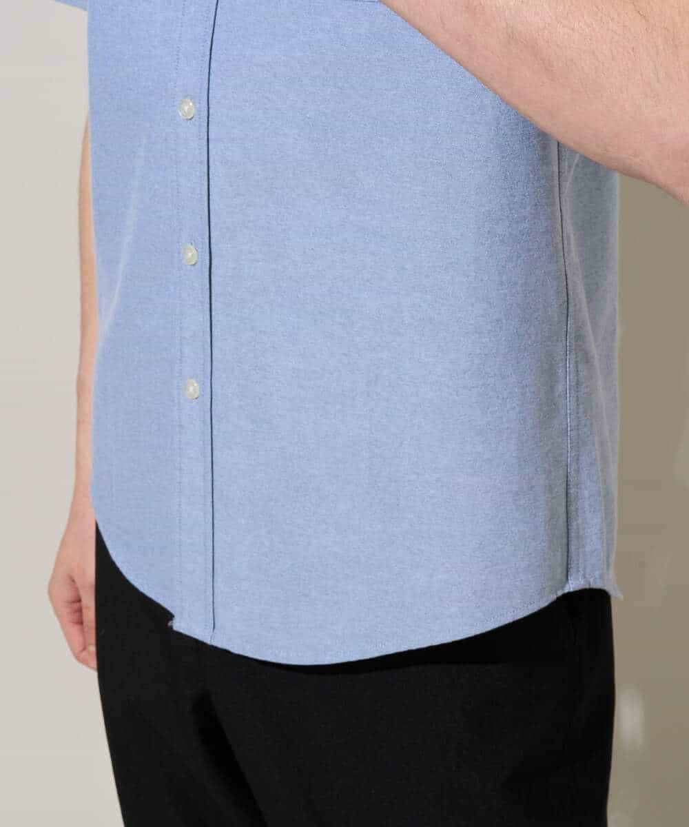 KHBGD43049 a.v.v MEN(アー・ヴェ・ヴェ) 【イージーケア/洗濯機で洗える/速乾/接触冷感/毛玉になりにくい】オックスハンソデシャツ ホワイト