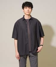 KHBGD49069 a.v.v MEN(アー・ヴェ・ヴェ) ワンランク上の印象を与えるカジュアルシャツ【イージーケア/洗濯機で洗える/毛玉になりにくい】スカシウェーブゴブソデオープンカラーシャツ オレンジ