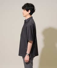 KHBGD49069 a.v.v MEN(アー・ヴェ・ヴェ) ワンランク上の印象を与えるカジュアルシャツ【イージーケア/洗濯機で洗える/毛玉になりにくい】スカシウェーブゴブソデオープンカラーシャツ オレンジ