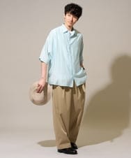 KHBGD65069 a.v.v MEN(アー・ヴェ・ヴェ) 【イージーケア/洗濯機で洗える/毛玉になりにくい/接触冷感】ワンサイズメランジシアードルマンシャツ ピンク