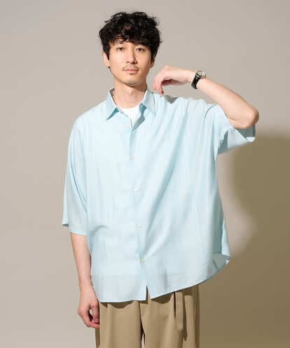 KHBGD65069 a.v.v MEN 【イージーケア/洗濯機で洗える/毛玉になりにくい/接触冷感】ワンサイズメランジシアードルマンシャツ