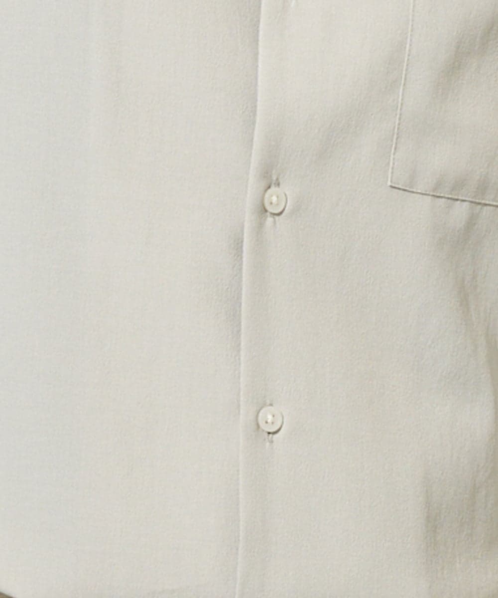 KHBGD78049 a.v.v MEN(アー・ヴェ・ヴェ) 【雑誌MonoMax5月号掲載】リライト　オープンカラーシャツ【イージーケア/洗濯機で洗える/接触冷感/吸水速乾/UVカット/ストレッチ】 ダークグレー