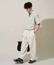 KHBGD78049 a.v.v MEN(アー・ヴェ・ヴェ) 【雑誌MonoMax5月号掲載】リライト　オープンカラーシャツ【イージーケア/洗濯機で洗える/接触冷感/吸水速乾/UVカット/ストレッチ】 ダークグレー