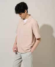 KHBGD78049 a.v.v MEN(アー・ヴェ・ヴェ) 【雑誌MonoMax5月号掲載】リライト　オープンカラーシャツ【イージーケア/洗濯機で洗える/接触冷感/吸水速乾/UVカット/ストレッチ】 ダークグレー