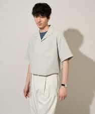 KHBGD78049 a.v.v MEN(アー・ヴェ・ヴェ) 【雑誌MonoMax5月号掲載】リライト　オープンカラーシャツ【イージーケア/洗濯機で洗える/接触冷感/吸水速乾/UVカット/ストレッチ】 ダークグレー