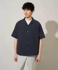 KHBGD78049 a.v.v MEN(アー・ヴェ・ヴェ) 【雑誌MonoMax5月号掲載】リライト　オープンカラーシャツ【イージーケア/洗濯機で洗える/接触冷感/吸水速乾/UVカット/ストレッチ】 ダークグレー