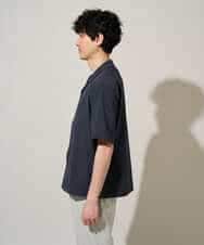 KHBGD78049 a.v.v MEN(アー・ヴェ・ヴェ) 【雑誌MonoMax5月号掲載】リライト　オープンカラーシャツ【イージーケア/洗濯機で洗える/接触冷感/吸水速乾/UVカット/ストレッチ】 ダークグレー