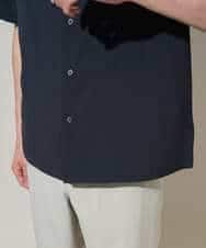 KHBGD78049 a.v.v MEN(アー・ヴェ・ヴェ) 【雑誌MonoMax5月号掲載】リライト　オープンカラーシャツ【イージーケア/洗濯機で洗える/接触冷感/吸水速乾/UVカット/ストレッチ】 ダークグレー