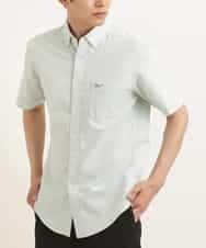 KHBGP43039 a.v.v MEN(アー・ヴェ・ヴェ) 【S-XXL】オックス半袖シャツ ライトグリーン