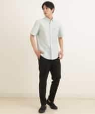 KHBGP43039 a.v.v MEN(アー・ヴェ・ヴェ) 【S-XXL】オックス半袖シャツ ライトブルー