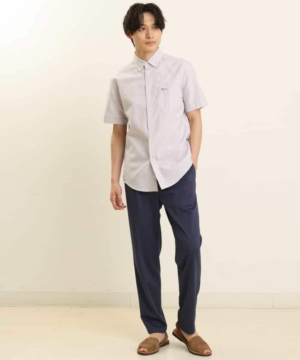 KHBGP43039 a.v.v MEN(アー・ヴェ・ヴェ) 【S-XXL】オックス半袖シャツ ライトブルー