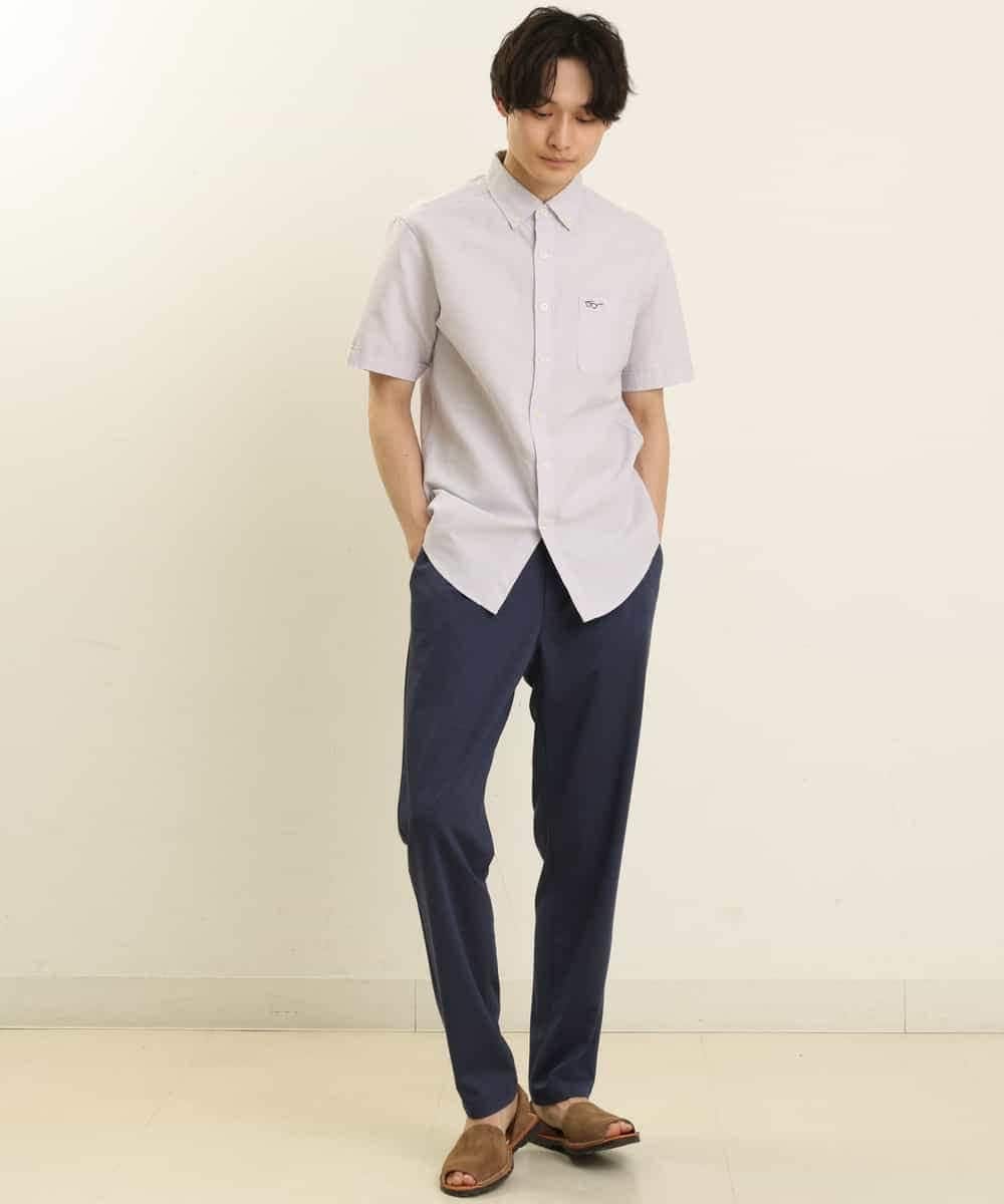 KHBGP43039 a.v.v MEN(アー・ヴェ・ヴェ) 【S-XXL】オックス半袖シャツ ライトブルー