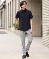 KHBGP43039 a.v.v MEN(アー・ヴェ・ヴェ) 【S-XXL】オックス半袖シャツ ライトブルー