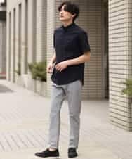 KHBGP43039 a.v.v MEN(アー・ヴェ・ヴェ) 【S-XXL】オックス半袖シャツ ライトブルー