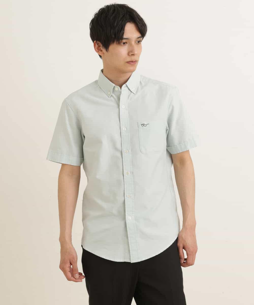 KHBGP43039 a.v.v MEN(アー・ヴェ・ヴェ) 【S-XXL】オックス半袖シャツ ライトブルー
