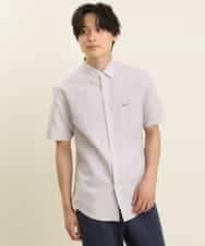KHBGP43039 a.v.v MEN(アー・ヴェ・ヴェ) 【S-XXL】オックス半袖シャツ ライトブルー