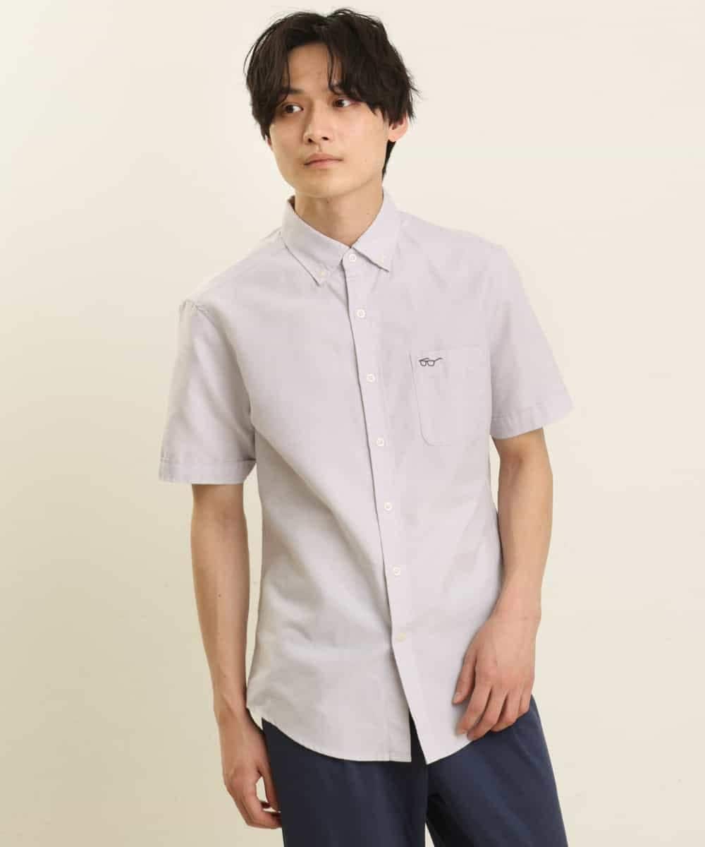 KHBGP43039 a.v.v MEN(アー・ヴェ・ヴェ) 【S-XXL】オックス半袖シャツ ライトブルー