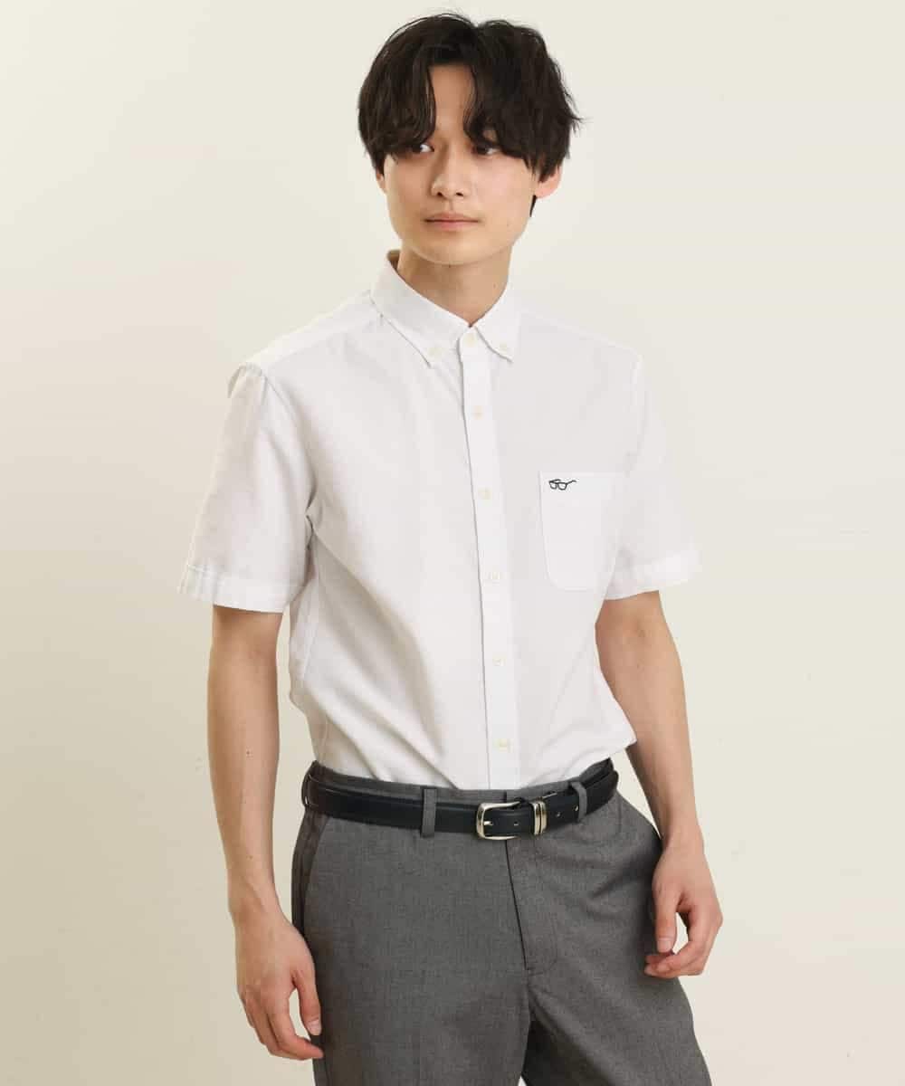KHBGP43039 a.v.v MEN(アー・ヴェ・ヴェ) 【S-XXL】オックス半袖シャツ ライトブルー